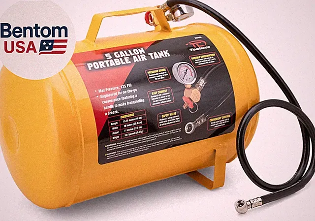 30010L 5 Gallon Air Tank, Portable Air Tank, 125 PSI Maximum Pressure, Horizonta