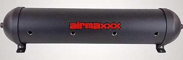 airmaxxx 5 Gallon Black Aluminum Air Tank 33" Seamless Spun 9 Port Suspension