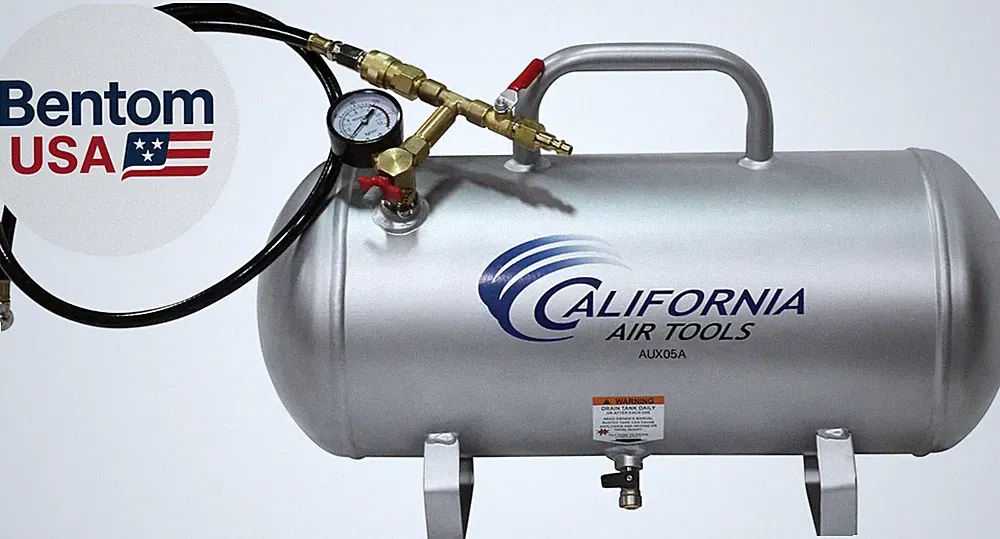 CAT-AUX05A Lightweight Portable Aluminum Air Tank, 5 Gallon, Silver