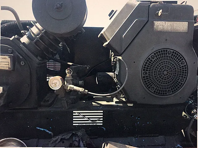 INGERSOLL RAND 30 GALLON 2 STAGE TRUCK MOUNT AIR COMPRESSOR & HOSE REEL OPTIONAL
