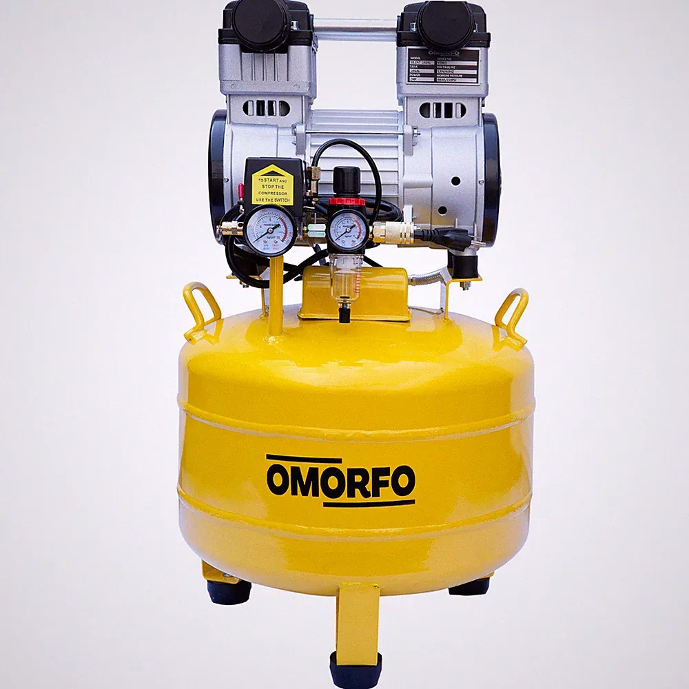OMORFO QUIET 10 Gallon, 2.5HP, 5CFM @ 116PSI, OIL FREE Air Compressor