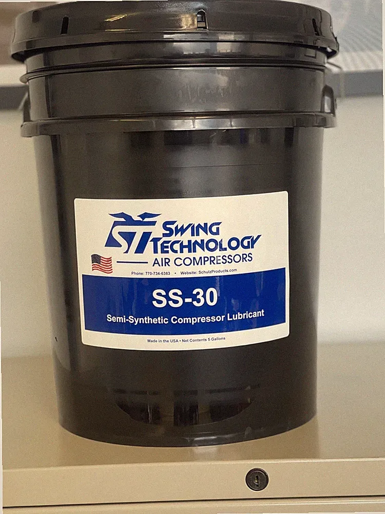 Piston Air Compressor Oil SS‑30 (TM‑30) – Semi‑Synthetic, 4000 Hour, 5 Gallon
