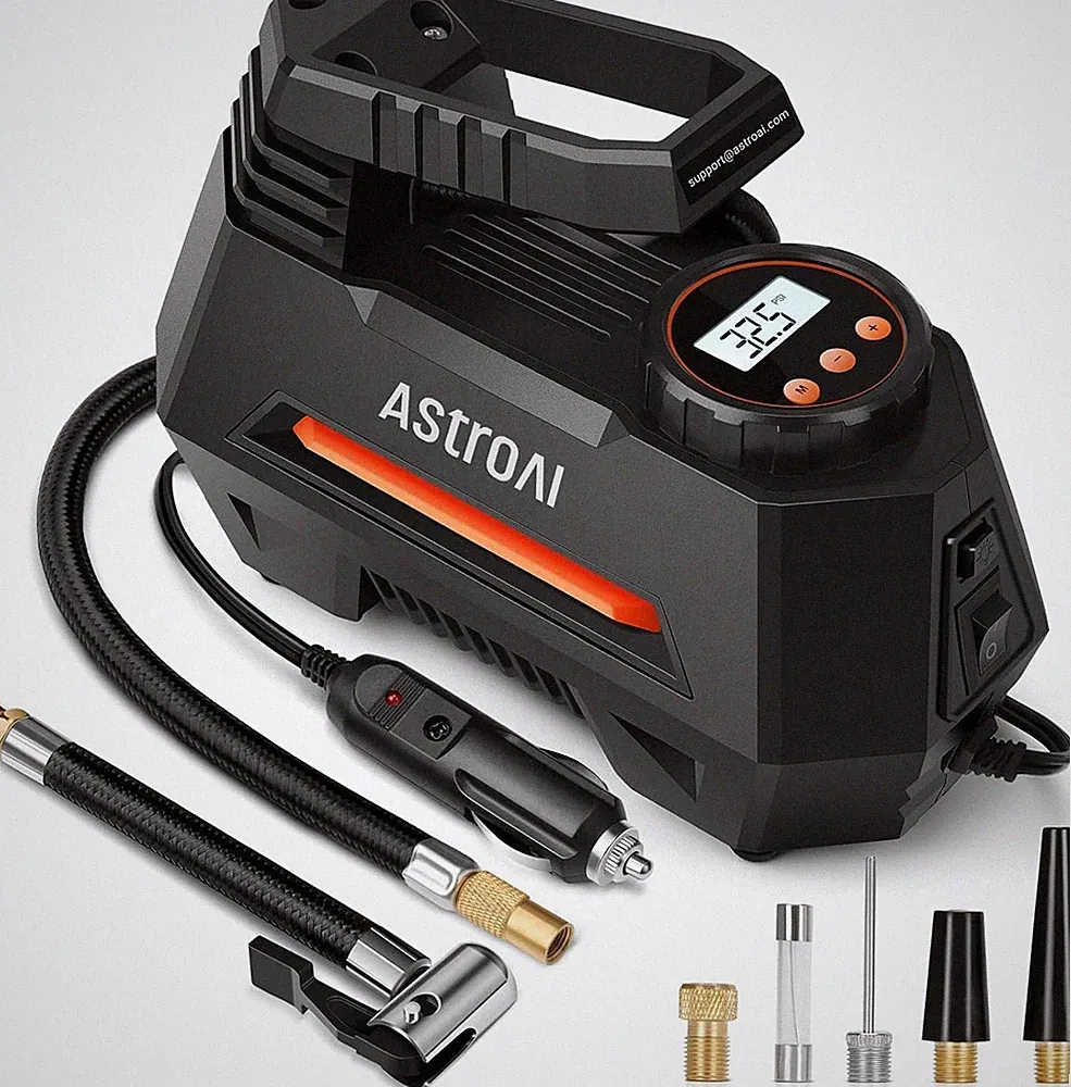 Portable Tire Inflator, Air Compressor, Pump for Car Tires, Accessories, 12V DC