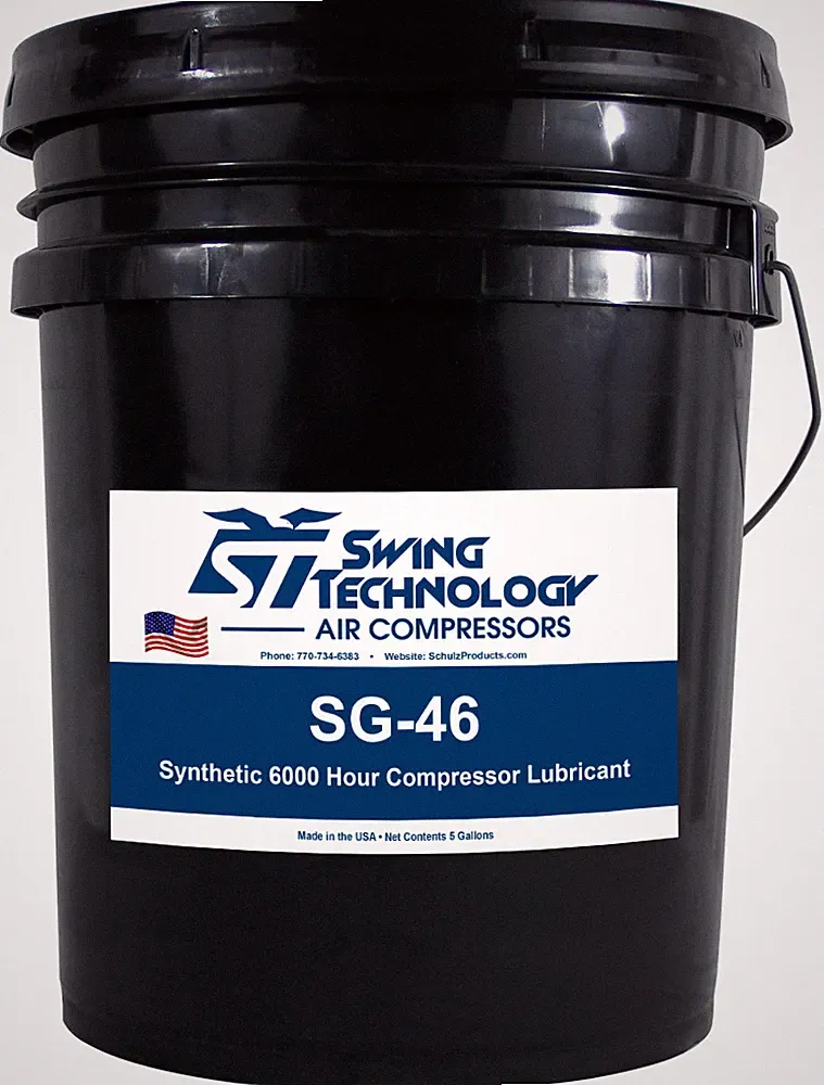 ROTARY SCREW FULL SYNTHETIC 6000 HOUR COMPRESSOR OIL SG-46 – 5 GALLON