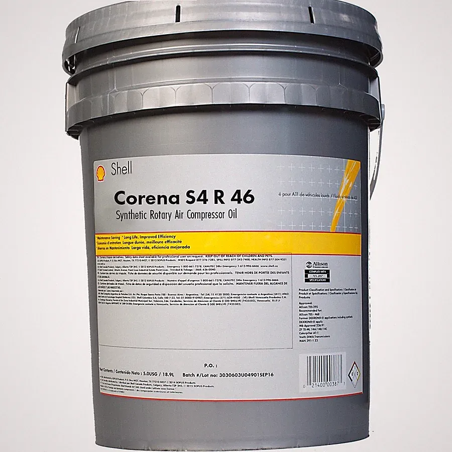 Shell Corena S4 R 46 Synthetic Air Compressor Oil, 1 - 5 Gallon Pail | 550026174