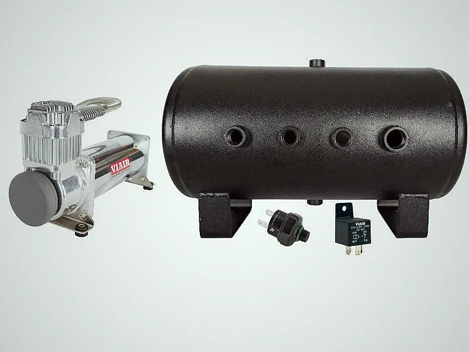 VIAIR 444C Air Compressor with 5 Gallon Tank - 175 PSI Pressure Switch and Relay